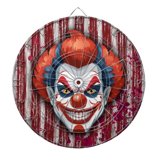 Clown-Karneval Halloween Dartscheibe (vorne)