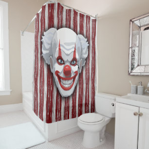 Clown-Karneval Halloween Duschvorhang