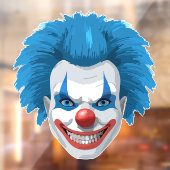 Clown-Karneval Halloween Fensteraufkleber (Blatt 2)