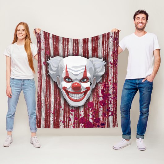Clown-Karneval Halloween Fleecedecke (Beispiel)