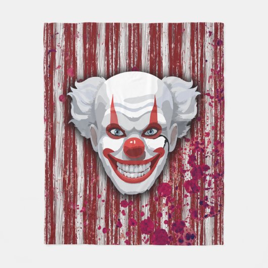 Clown-Karneval Halloween Fleecedecke (Vorderseite)