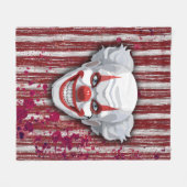 Clown-Karneval Halloween Fleecedecke (Vorderseite (Horizontal))