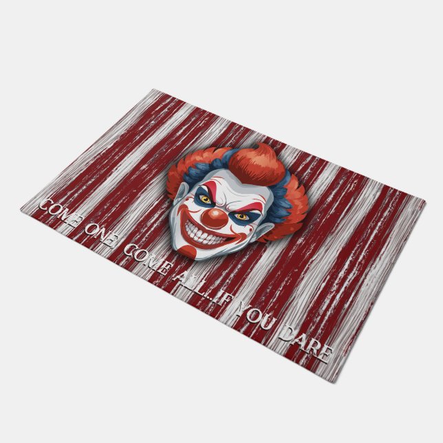 Clown-Karneval Halloween Fußmatte (Schrägansicht)