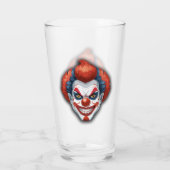 Clown-Karneval Halloween Glas (Rückseite)
