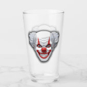 Clown-Karneval Halloween Glas (Vorderseite)