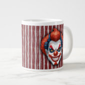 Clown-Karneval Halloween Jumbo-Tasse (Vorderseite Rechts)