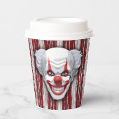 Clown-Karneval Halloween Pappbecher (Vorderseite)