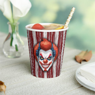 Clown-Karneval Halloween Pappbecher