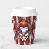 Clown-Karneval Halloween Pappbecher (Vorderseite)