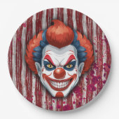 Clown-Karneval Halloween Pappteller (Vorderseite)