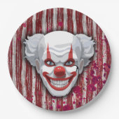 Clown-Karneval Halloween Pappteller (Vorderseite)