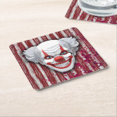 Clown-Karneval Halloween Rechteckiger Pappuntersetzer (angewinkelt)