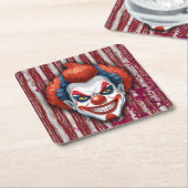 Clown-Karneval Halloween Rechteckiger Pappuntersetzer (angewinkelt)