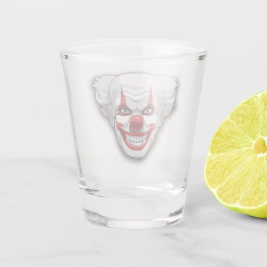 Clown-Karneval Halloween Schnapsglas (Rückseite)
