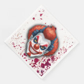 Clown-Karneval Halloween Serviette (Ecke)