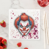 Clown-Karneval Halloween Serviette (Beispiel)
