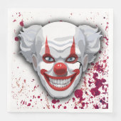 Clown-Karneval Halloween Serviette (Vorderseite)
