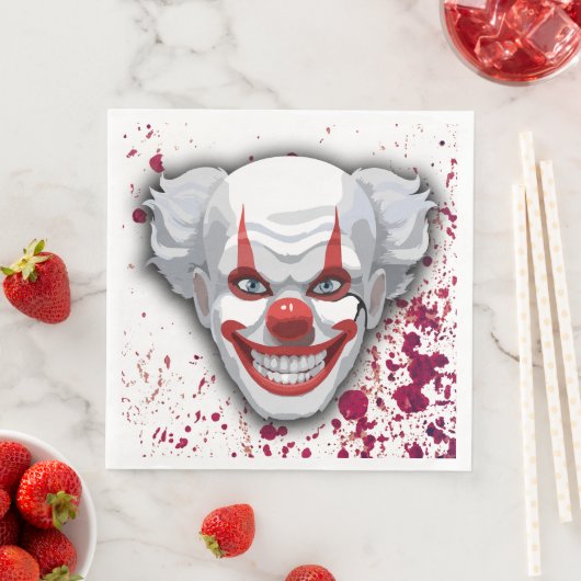 Clown-Karneval Halloween Serviette (Beispiel)