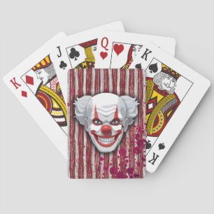 Clown-Karneval Halloween Spielkarten