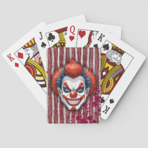 Clown-Karneval Halloween Spielkarten
