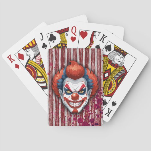 Clown-Karneval Halloween Spielkarten (Rückseite)