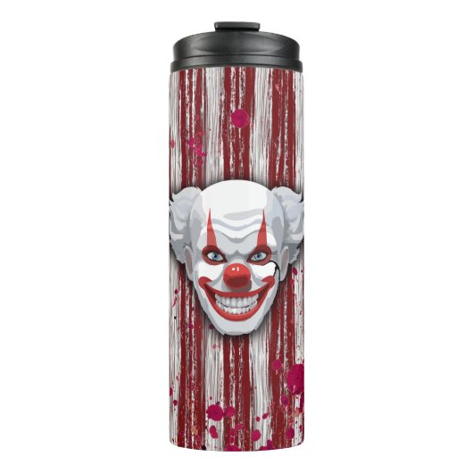 Clown-Karneval Halloween Thermosbecher (Vorderseite)