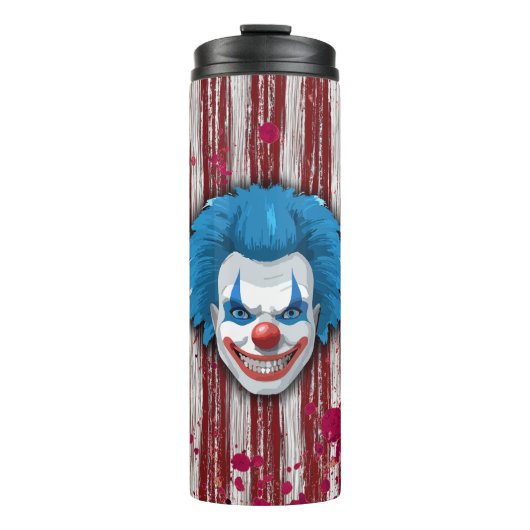 Clown-Karneval Halloween Thermosbecher (Vorderseite)