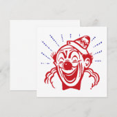 Clown-Karte (Vorne/Hinten)
