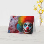 Clown Karte (Gelbe Blume)
