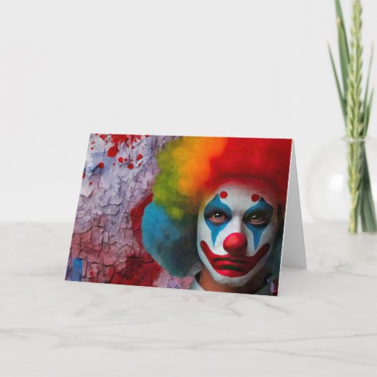 Clown Karte (Vorderseite)