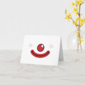 Clown Karte (Gelbe Blume)
