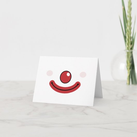 Clown Karte (Vorderseite)