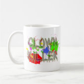 Clown Killer Funny Mug Spaß Kaffeetasse (Links)