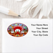 Clown-Kilroy-Adressetikett (Insitu)