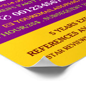 Clown, Kinder-Entertainer, Clownwerbung Poster (Ecke)