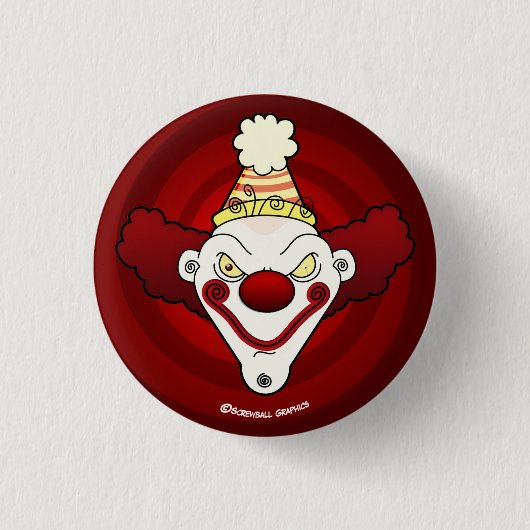 Clown! Knopf (klein) Button (Vorderseite)