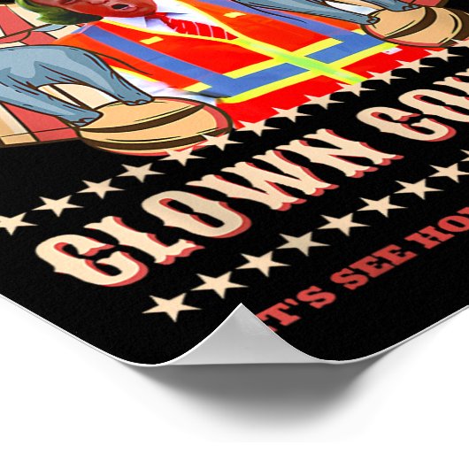 Clown-Kongress Funny Trump Präsident Trump Won 202 Poster (Ecke)