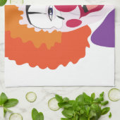 Clown-Kopf Geschirrtuch (Gefaltet)