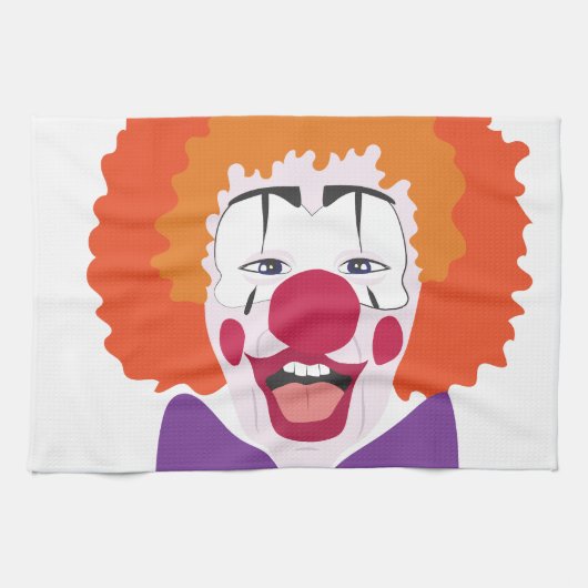 Clown-Kopf Geschirrtuch (Horizontal)