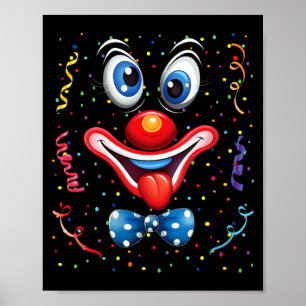 Clown-Kostüme für Frauen und Kinder für Karneval Poster