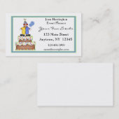 Clown, Kuchen-Visitenkarte Visitenkarte (Vorne/Hinten)