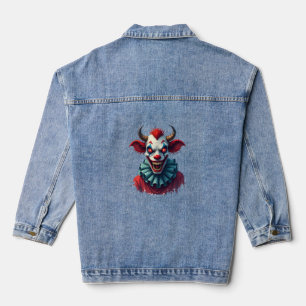 Clown-Kuh des Schreckens Jeansjacke