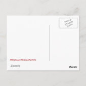 Clown-Kürbislaterne Postkarte (Rückseite)