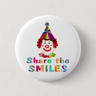 Clown-Lächeln Button