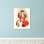 Clown-Leinwand-Malerei 2 Leinwanddruck (Insitu (Holzboden))