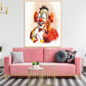 Clown-Leinwand-Malerei 2 Leinwanddruck (Insitu (Wohnzimmer))