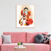 Clown-Leinwand-Malerei 2 Leinwanddruck (Insitu (Wohnzimmer))