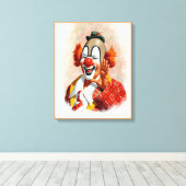 Clown-Leinwand-Malerei 2 Leinwanddruck (Insitu (Holzboden))