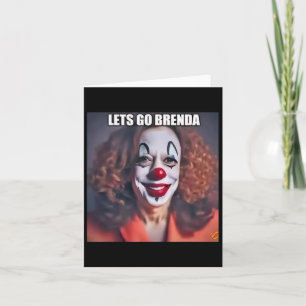 Clown Let's Go Brenda 1 Karte
