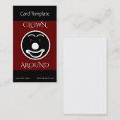 Clown-Logo-Comedian Visitenkarte (Vorne/Hinten)